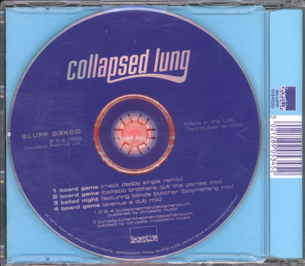 Collapsed Lung - Board Game - Cd