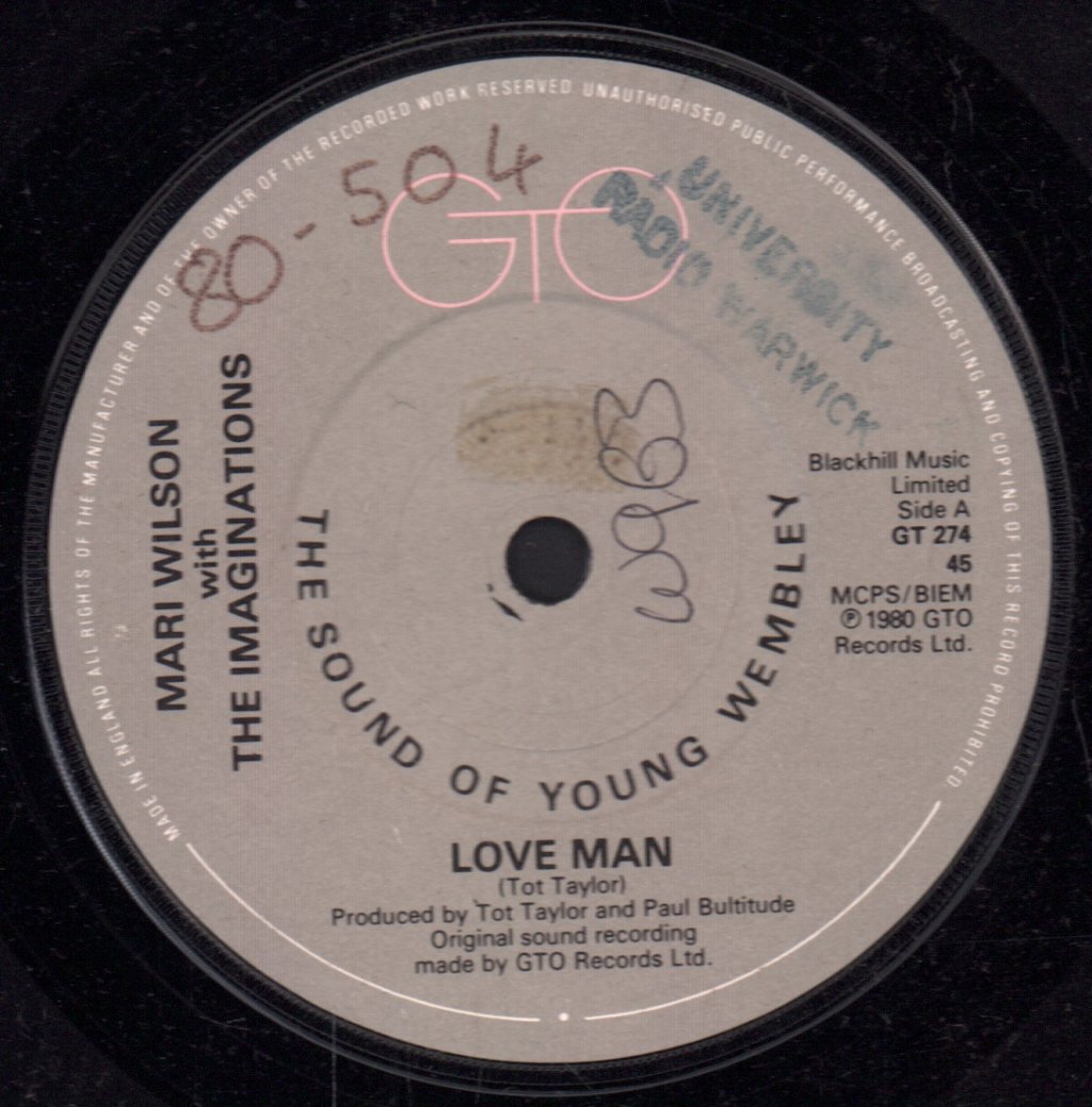 Mari Wilson With The Imaginations - Love Man - 7 Inch