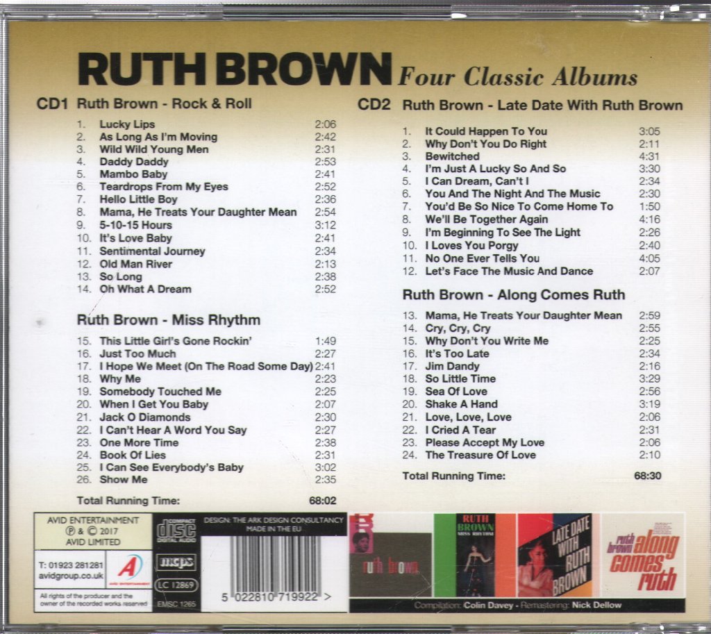 Ruth Brown - Four Classic Albums - Double Cd