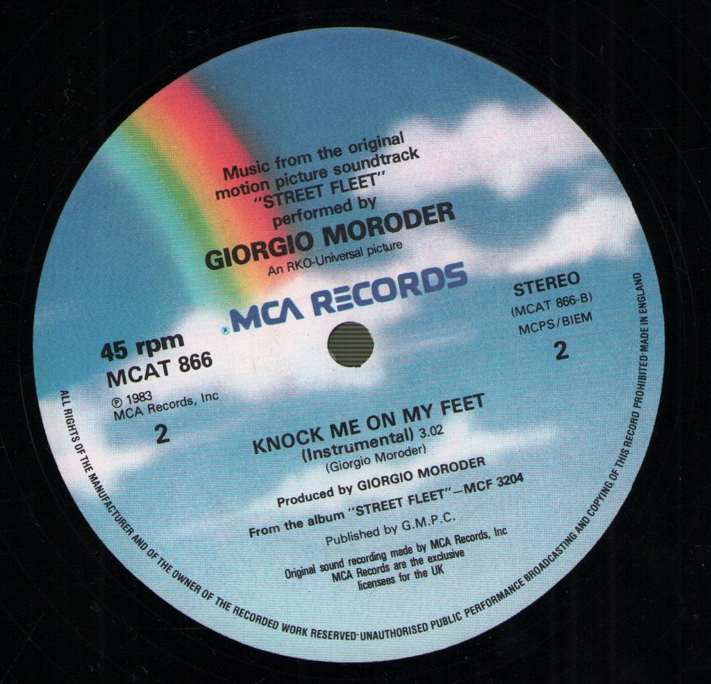 Shalamar /  Giorgio Moroder - Deadline U.S.A. / Deadline U.S.A. (Dub Version) / Knock Me On My Feet (Instrumental) - 12 Inch