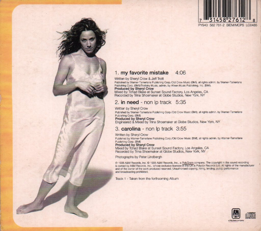 Sheryl Crow - My Favorite Mistake - Cd