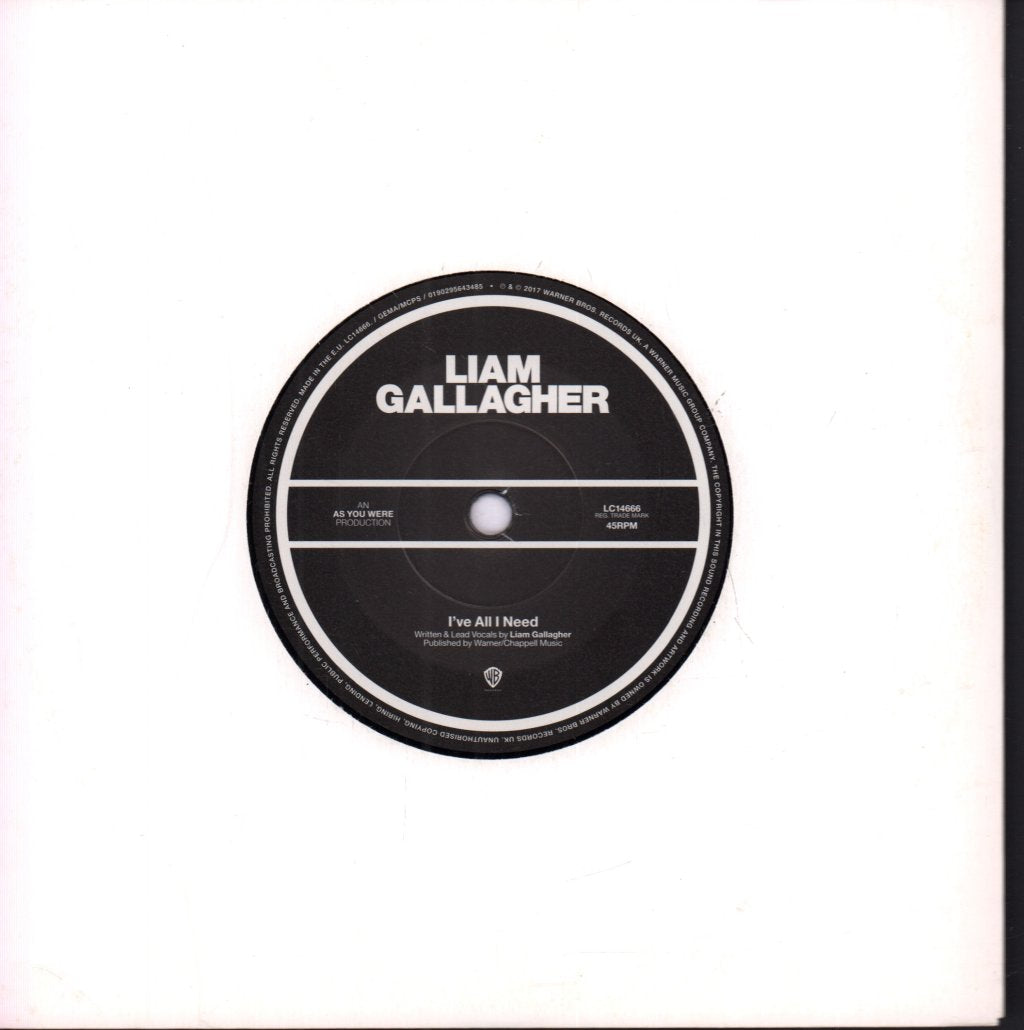 Liam Gallagher - I've All I Need - 7 Inch