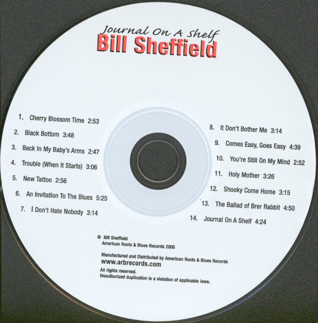 Bill Sheffield - Journal On A Shelf - Cd