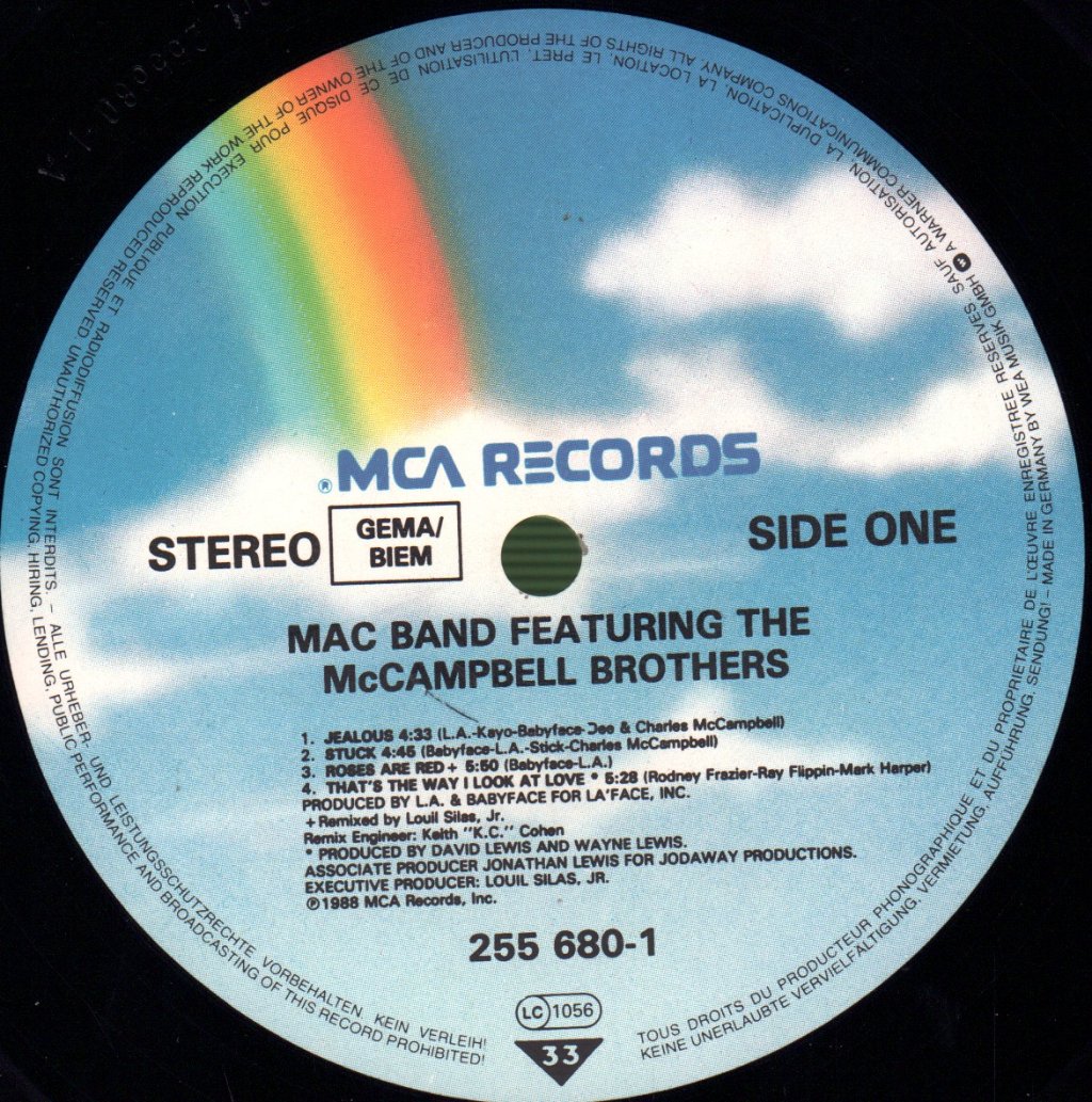 Mac Band Featuring The McCampbell Brothers - Mac Band Featuring The McCampbell Brothers - Lp