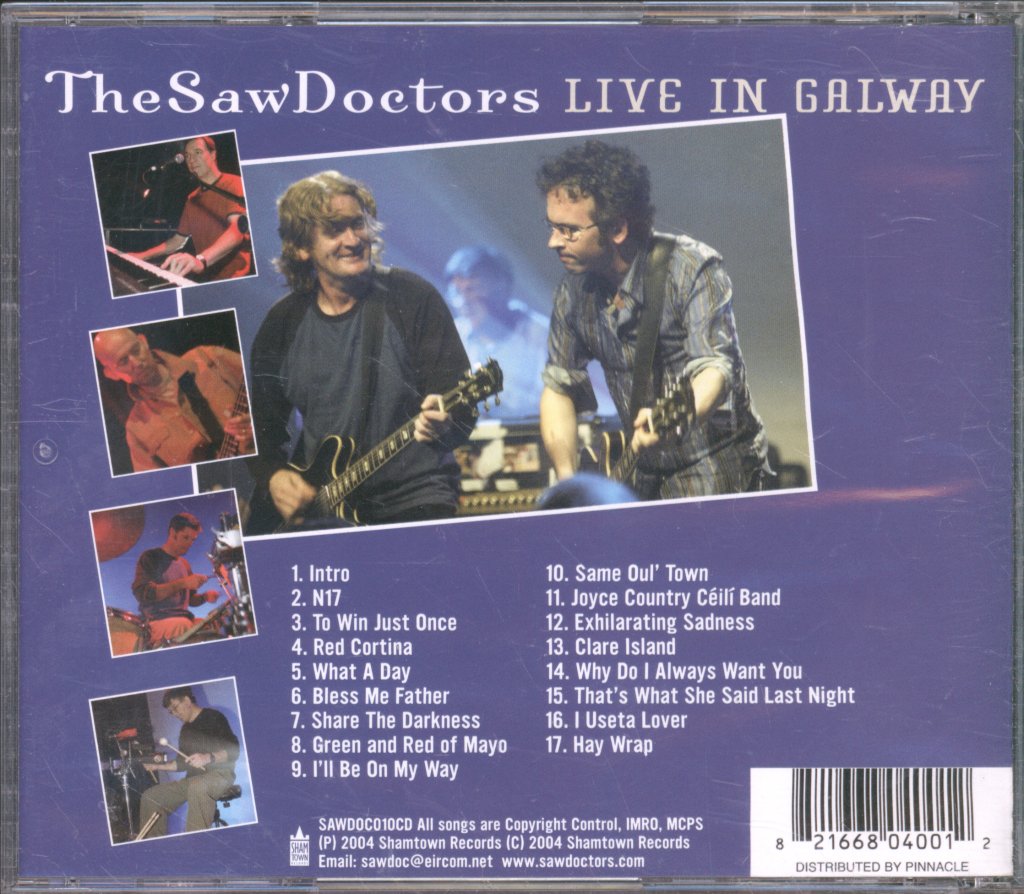 Saw Doctors - Live In Galway - Cd