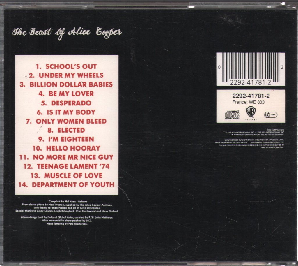Alice Cooper - Beast Of Alice Cooper - Cd