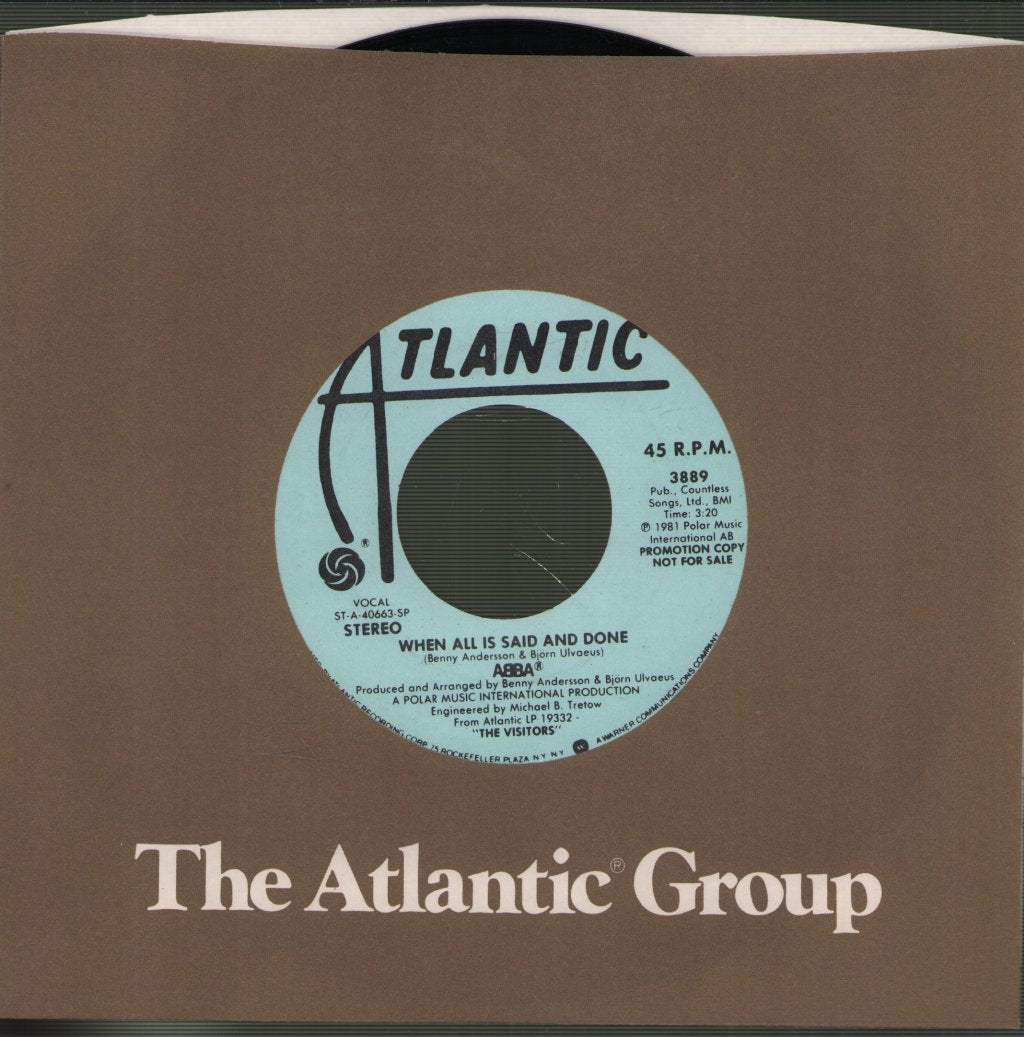ABBA - When All Is Said And Done - 7 Inch