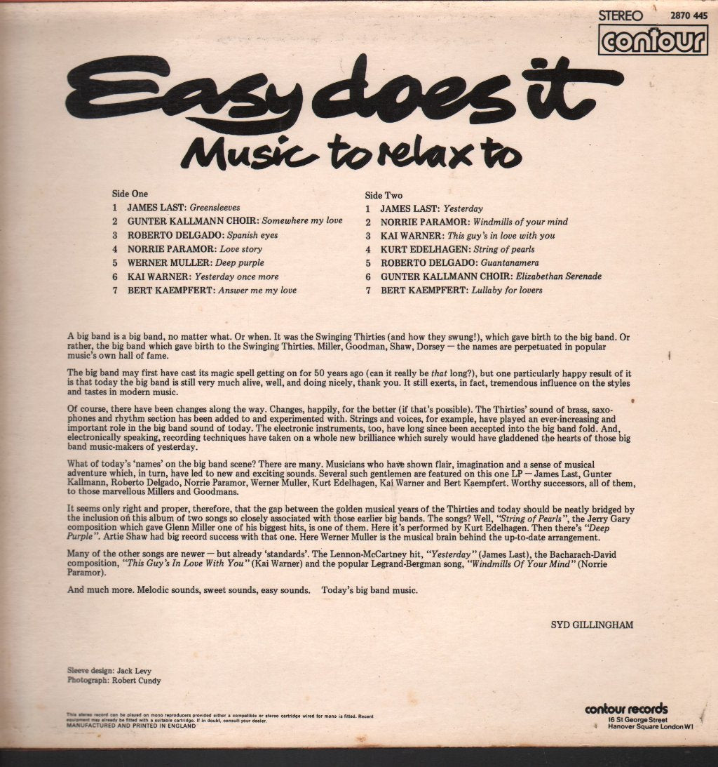 Various Artists - Easy Does It - Lp