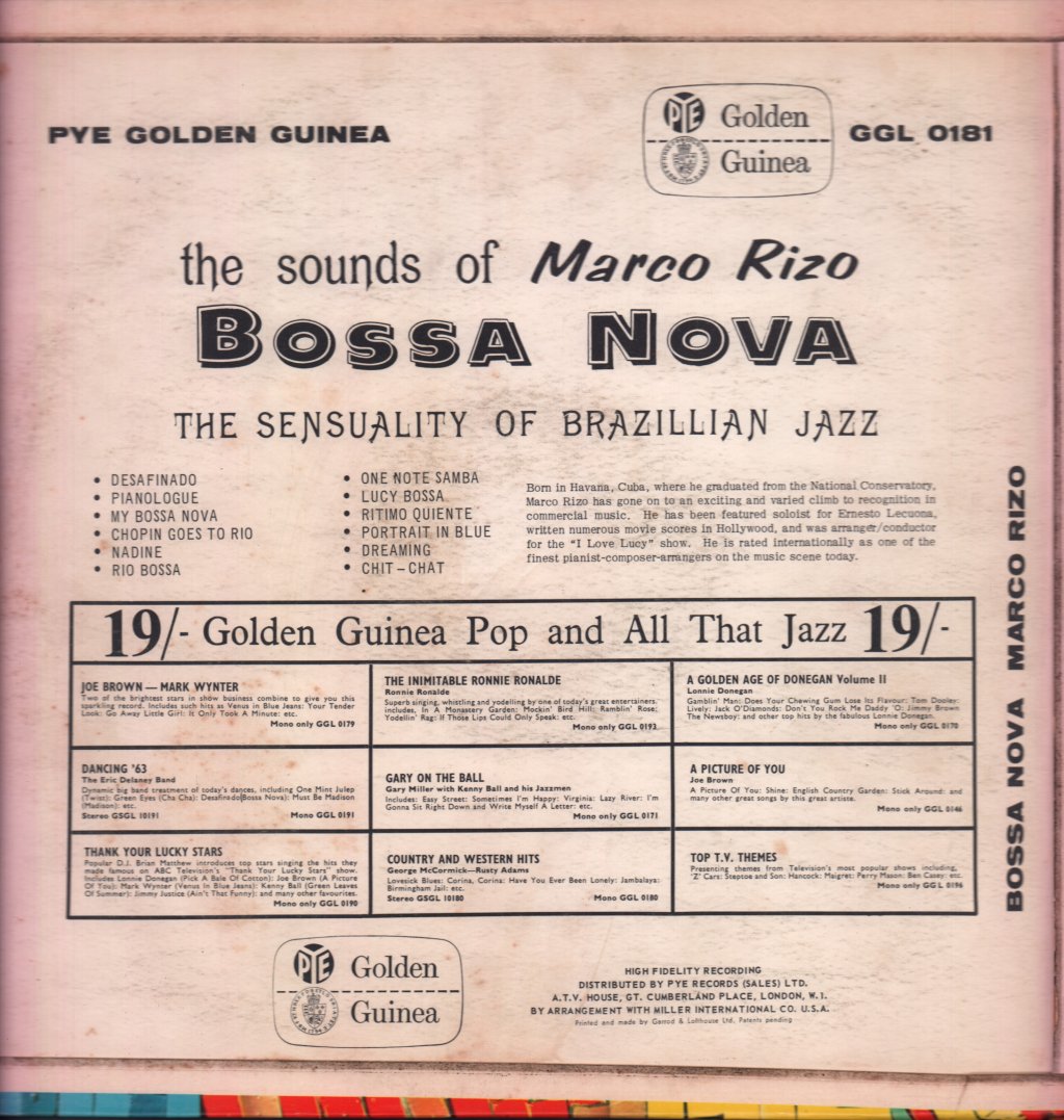 Marco Rizo - Bossa Nova Brazilian Jazz - Lp
