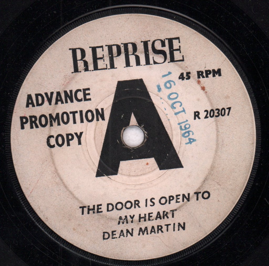 Dean Martin - Door Is Open To My Heart - 7 Inch