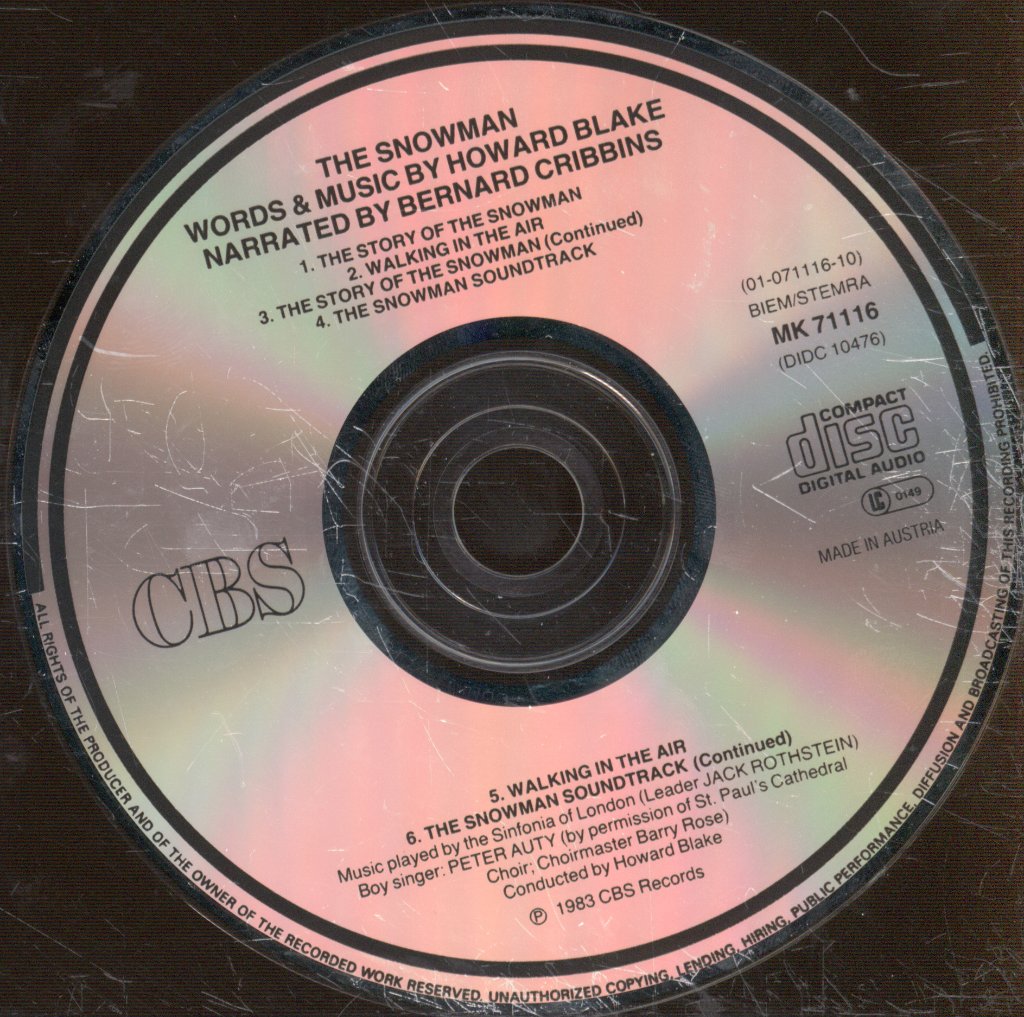 Howard Blake, Bernard Cribbins - Snowman - Cd