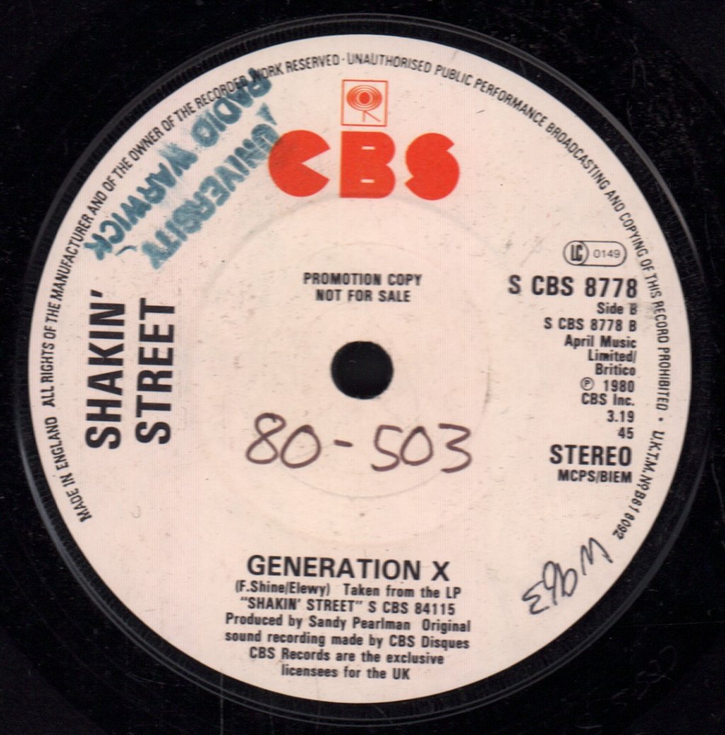 Shakin' Street - Solid As A Rock - 7 Inch