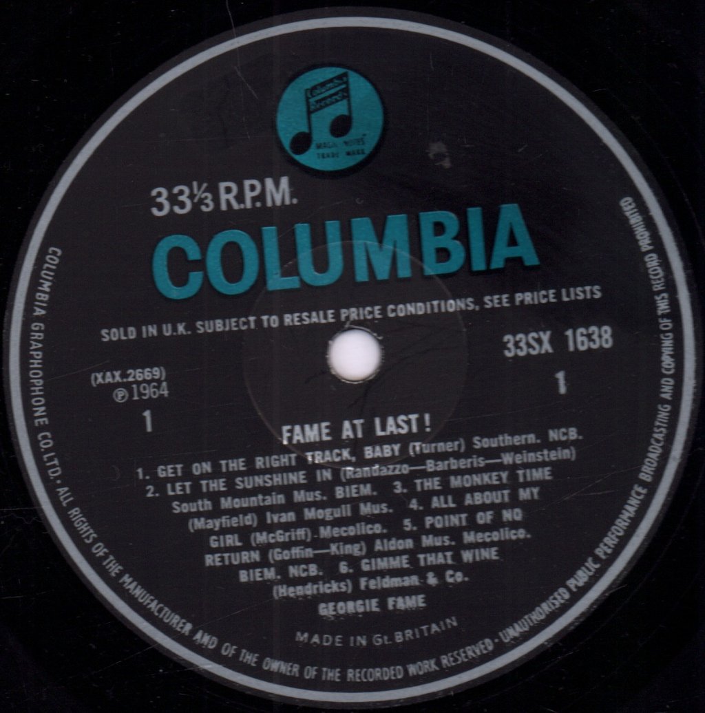 Georgie Fame - Fame At Last - Lp