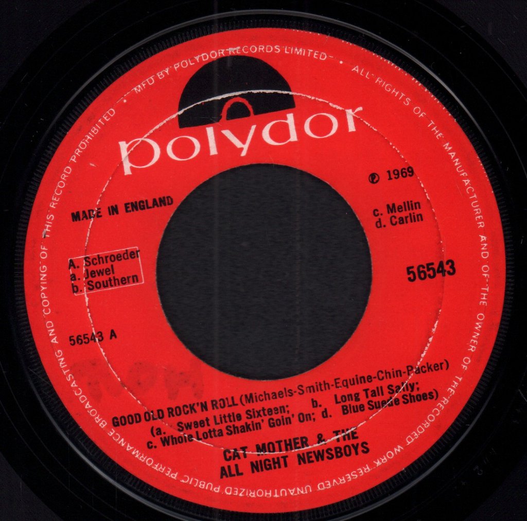 Cat Mother And All Night Newsboys - Good Old Rock 'N Roll - 7 Inch