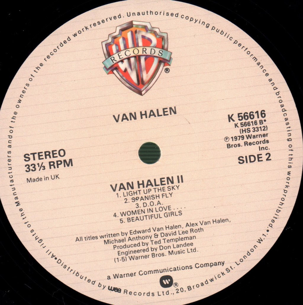 Van Halen - Van Halen II - Lp