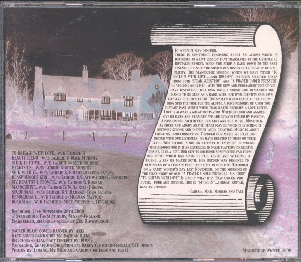 My Ruin - To Britain With Love...And Bruises - Cd