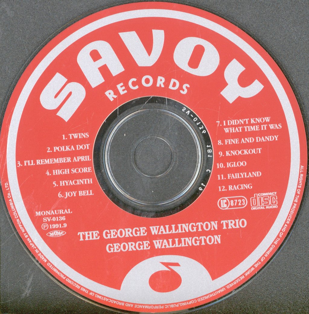 George Wallington Trio - George Wallington Trio - Cd