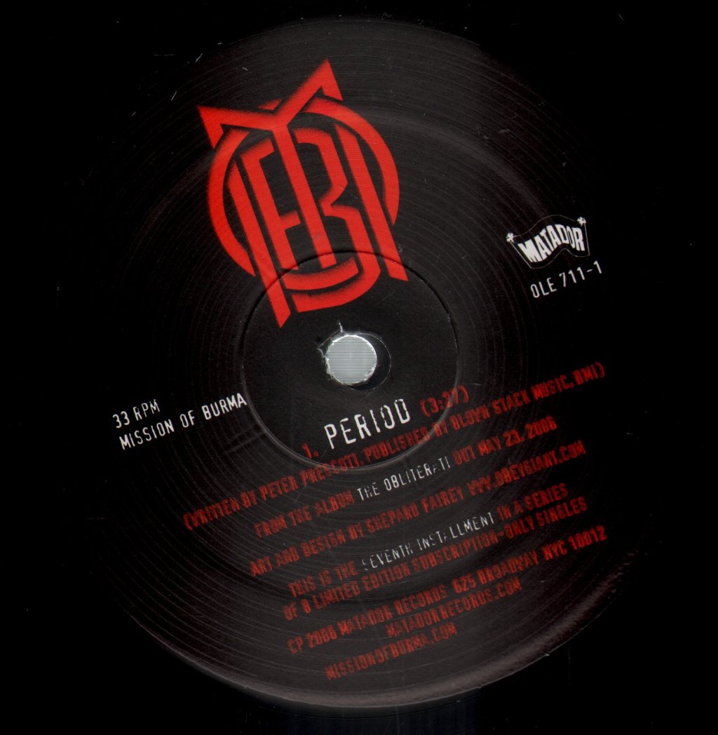 Mission Of Burma - Period - 12 Inch