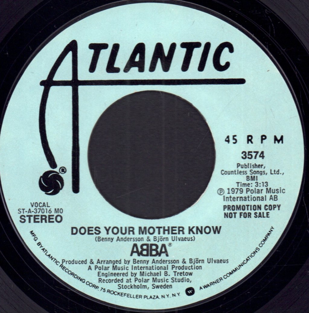 ABBA - Does Your Mother Know - 7 Inch