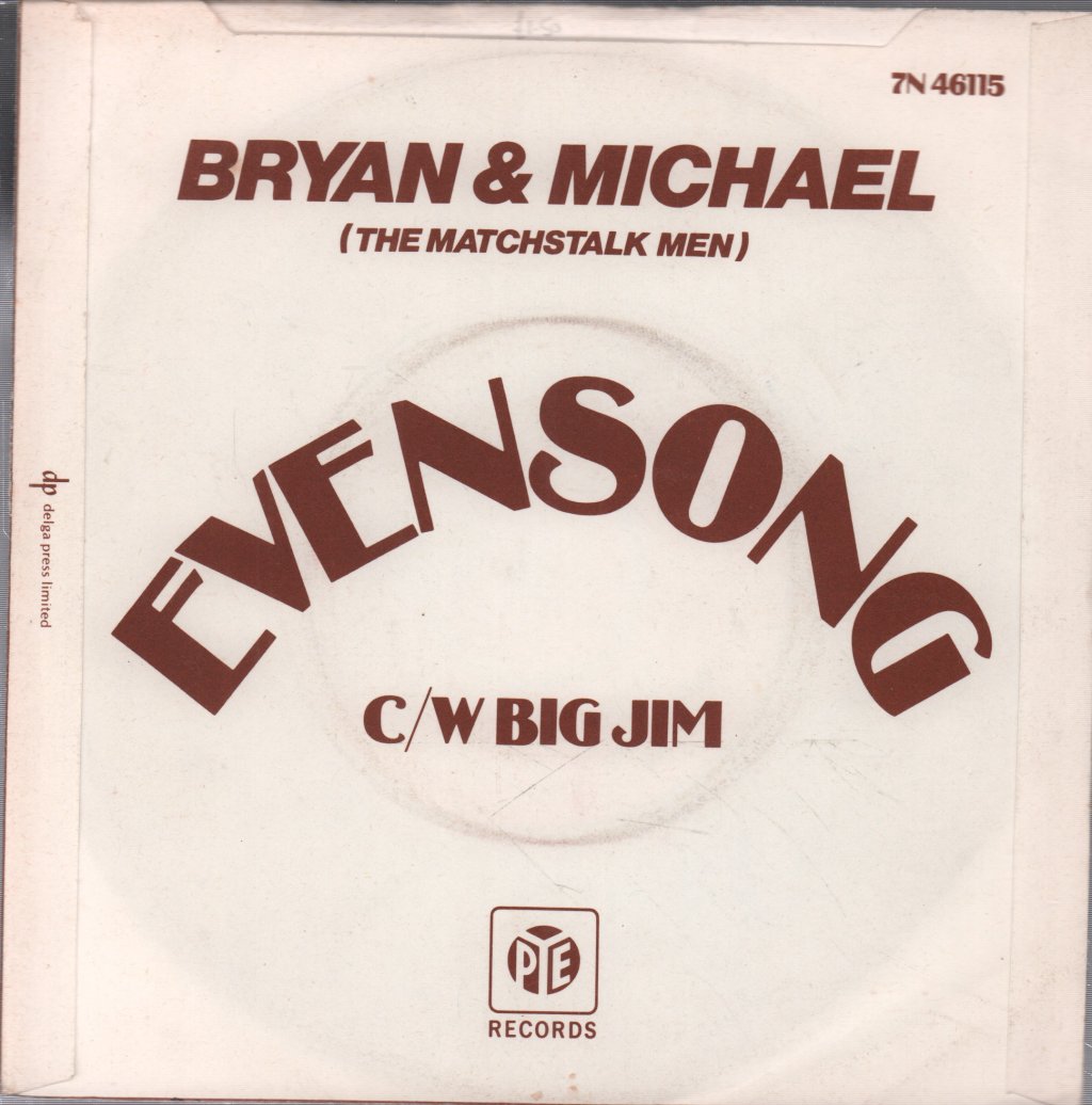 Bryan And Michael - Evensong - 7 Inch