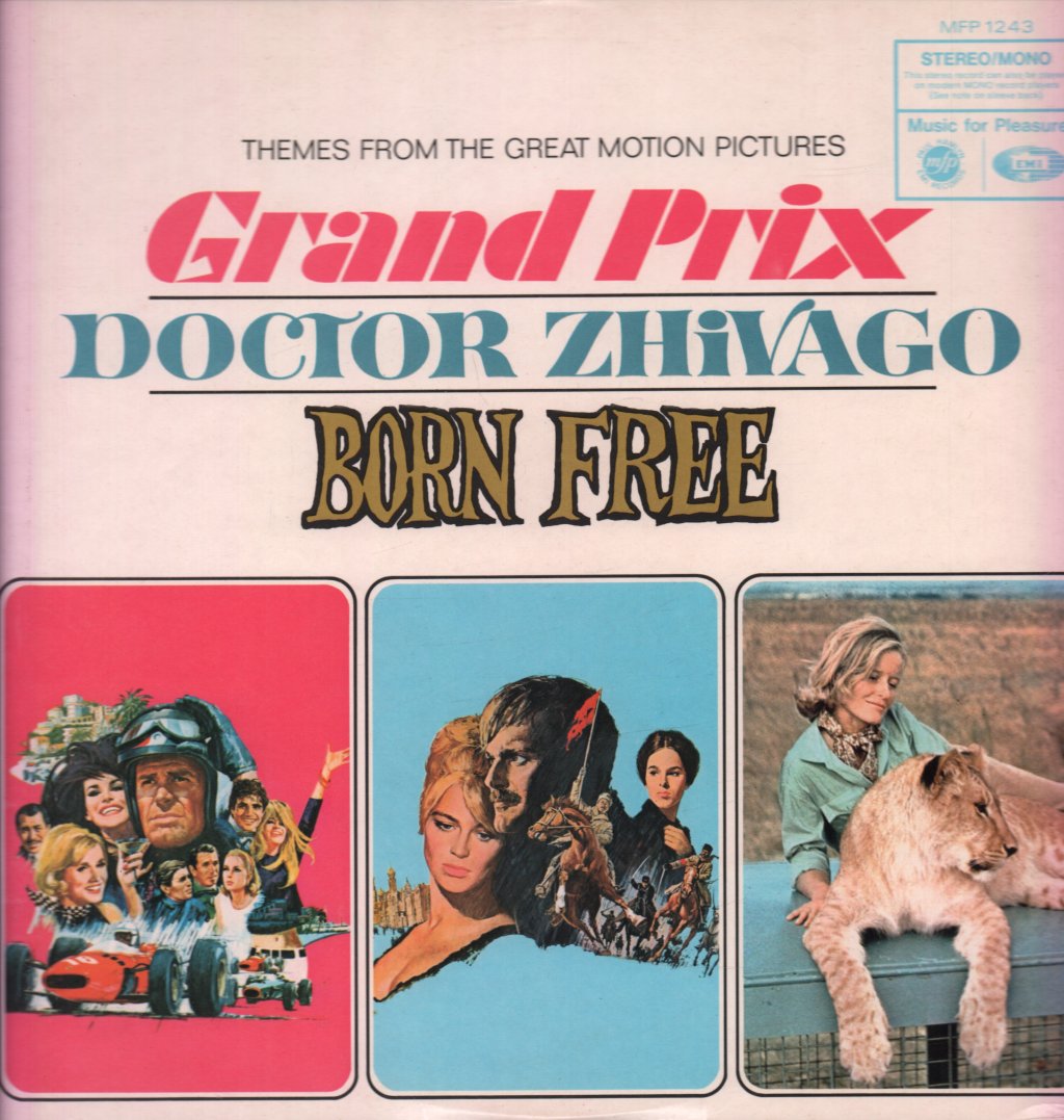 Various Artists - Themes From The Great Motion Pictures Grand Prix / Doctor Zhivago / Born Free - Lp