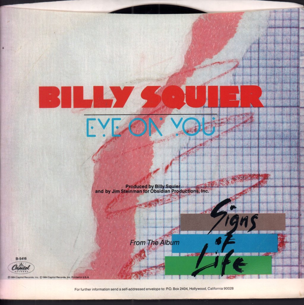 Billy Squier - Eye On You - 7 Inch