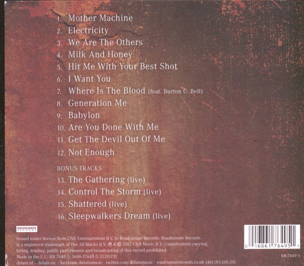 Delain - We Are The Others - Cd