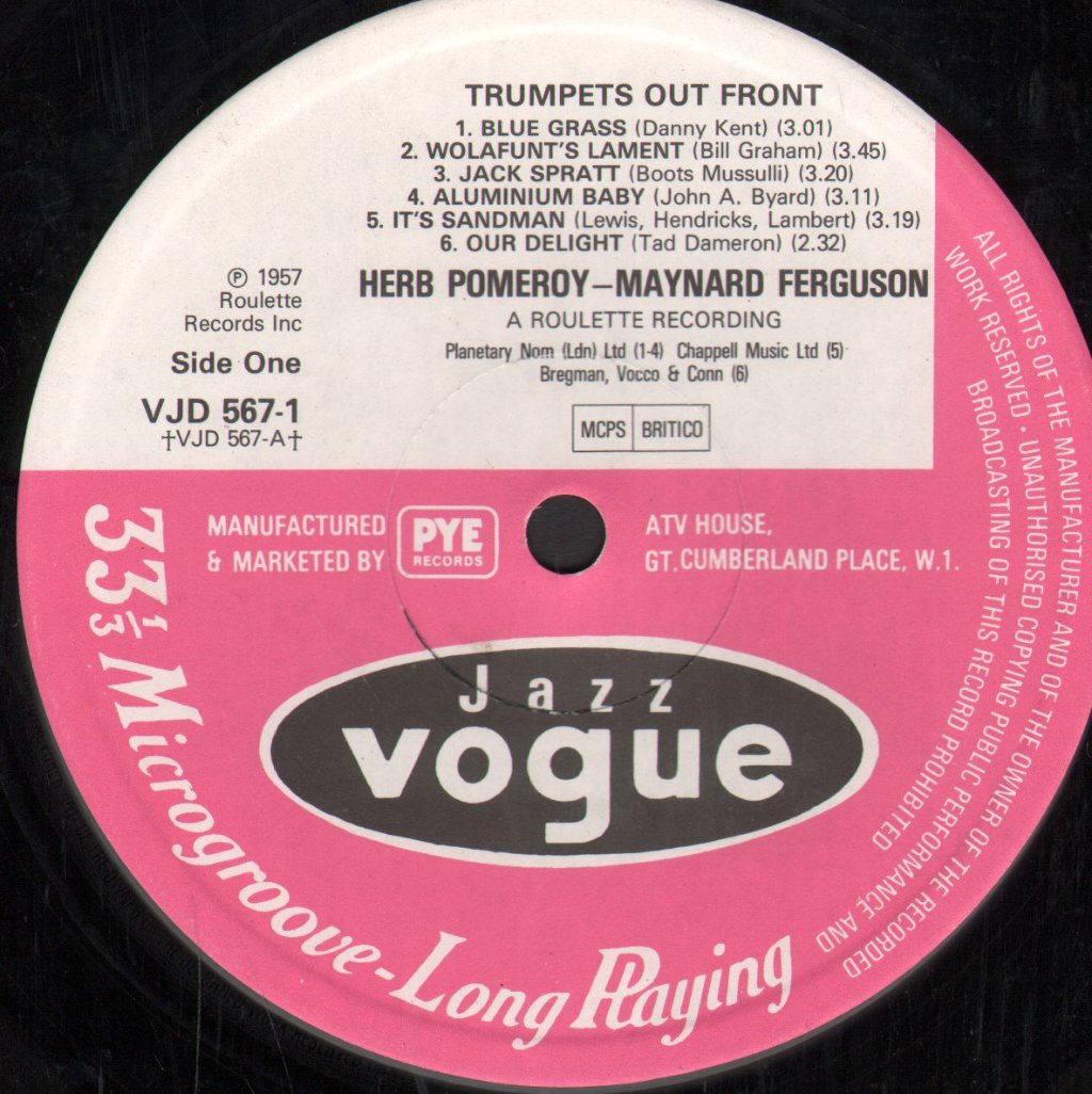 Herb Pomeroy / Maynard Ferguson - Trumpets Out Front - Double Lp