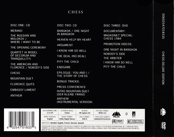 Benny Andersson, Tim Rice, Björn Ulvaeus - Chess (The Original Recording) - Double Cd