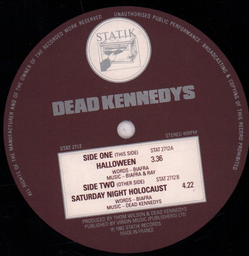 Dead Kennedys - Halloween - 12 Inch