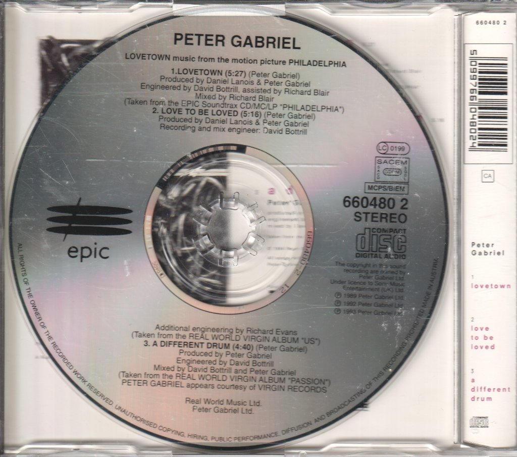 Peter Gabriel - Lovetown - Cd