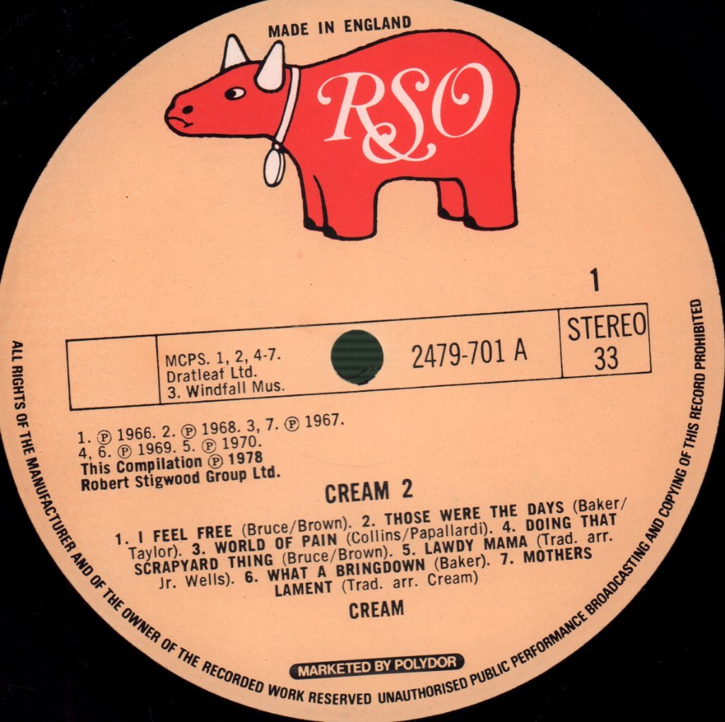Cream - Cream Vol 2 - Lp