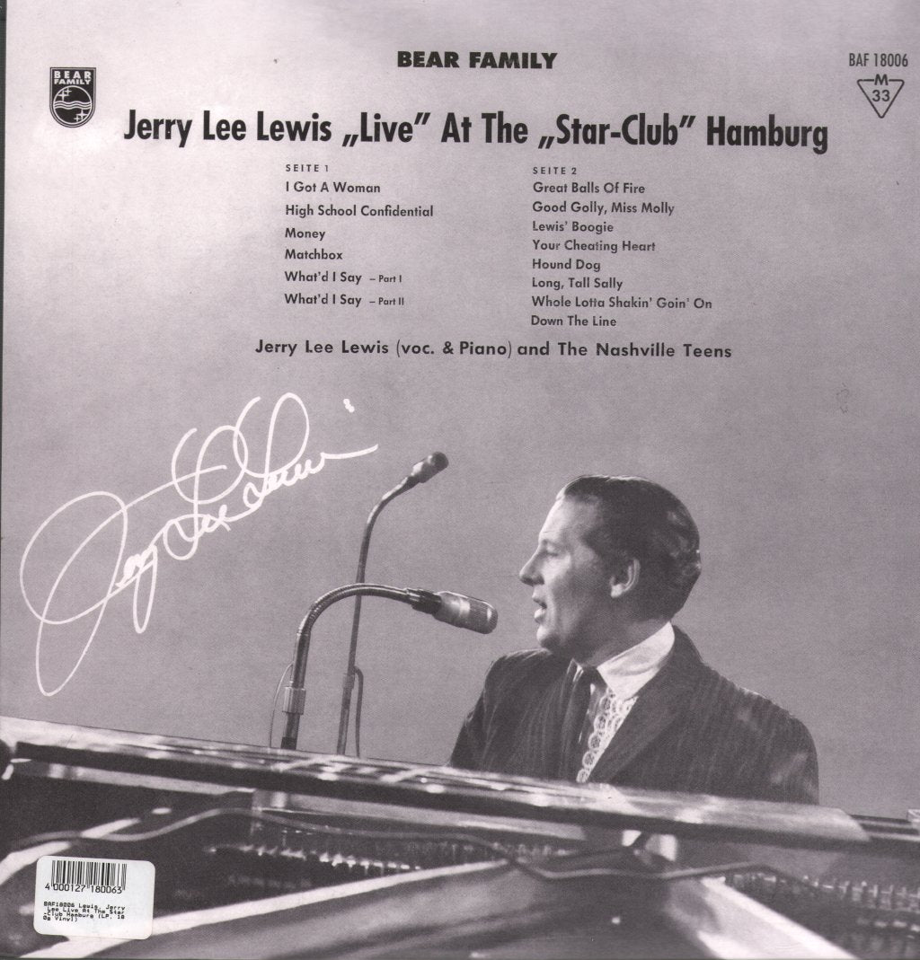 Jerry Lee Lewis - "Live" At The "Star-Club" Hamburg - Lp