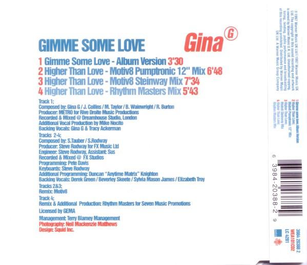 Gina G - Gimme Some Love - Cd