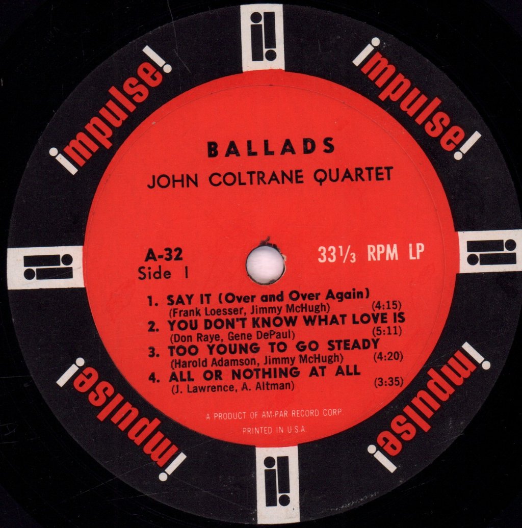 John Coltrane Quartet - Ballads - Lp