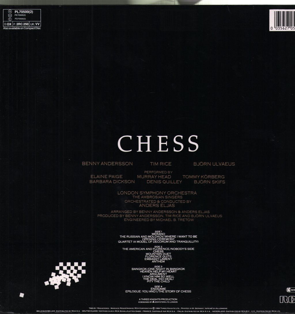 Chess (Musical) - chess - Double Lp