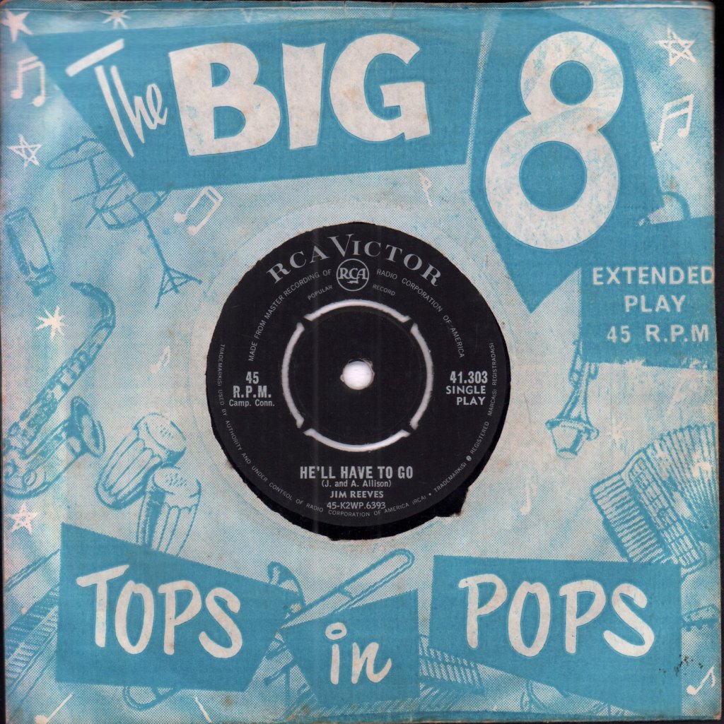 Jim Reeves - He'll Have To Go - 7 Inch