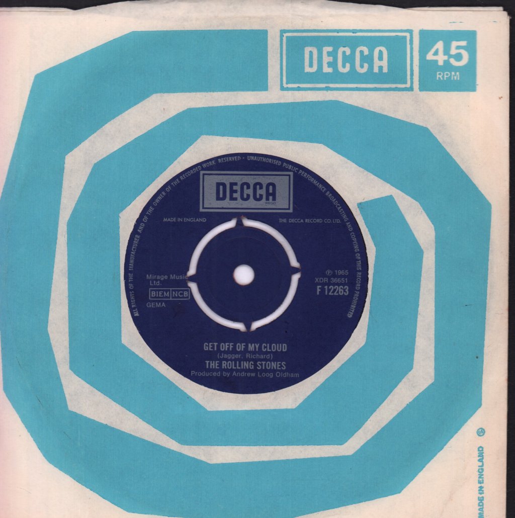 Rolling Stones - Get Off Of My Cloud - 7 Inch