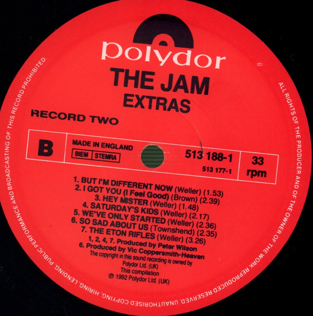 Jam - Extras - Double Lp