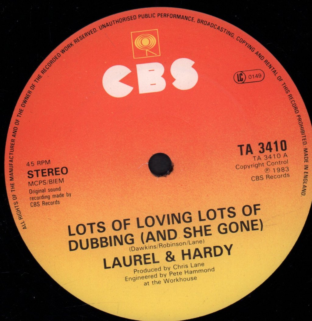 Laurel And Hardy (Reggae) - Lots Of Loving Lots Of Dubbing And She's Gone - 12 Inch