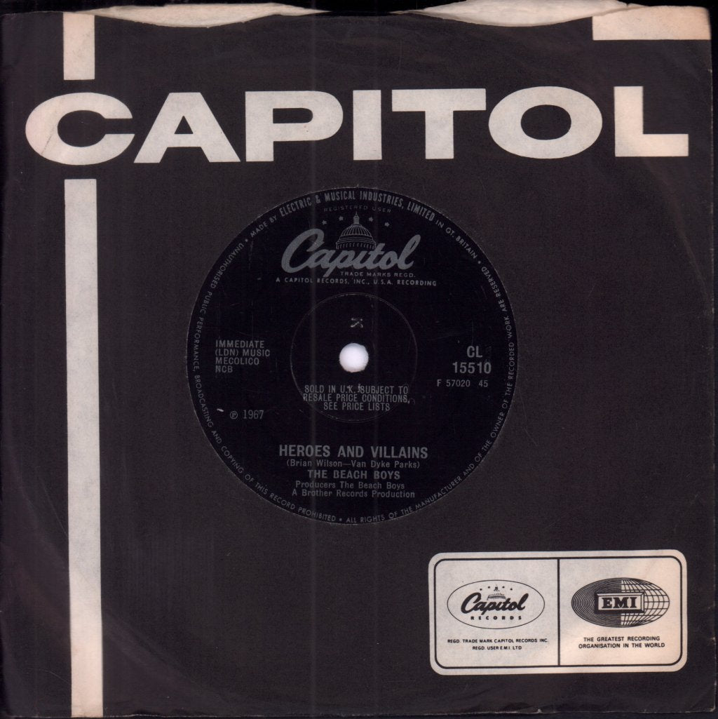 Beach Boys - Heroes And Villains - 7 Inch