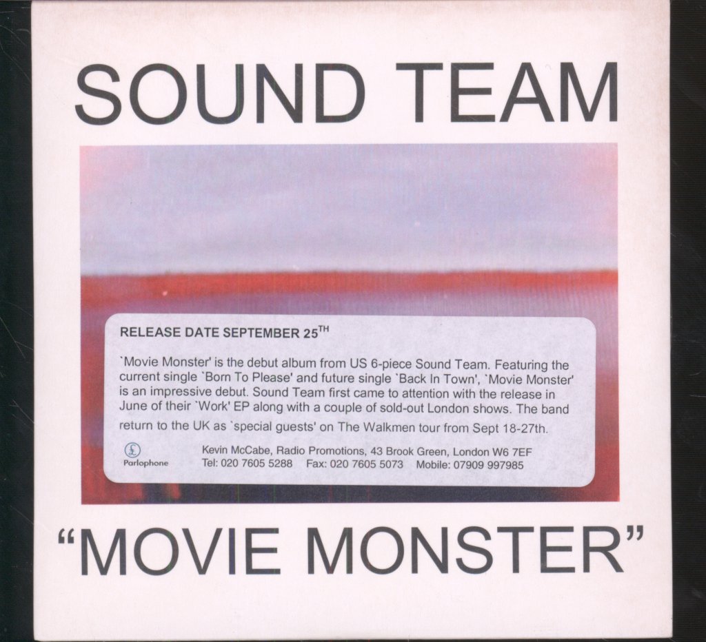 Sound Team - "Movie Monster" - Cd