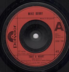 Mike Berry - Take A Heart - 7 Inch