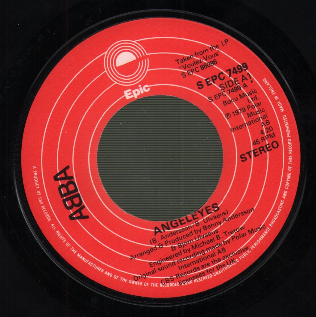 ABBA - Angel Eyes - 7 Inch