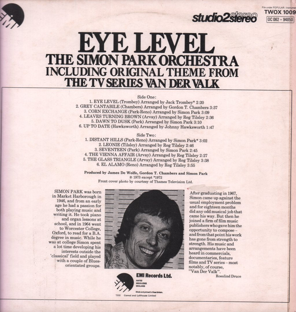Simon Park Orchestra - Eye Level - Lp