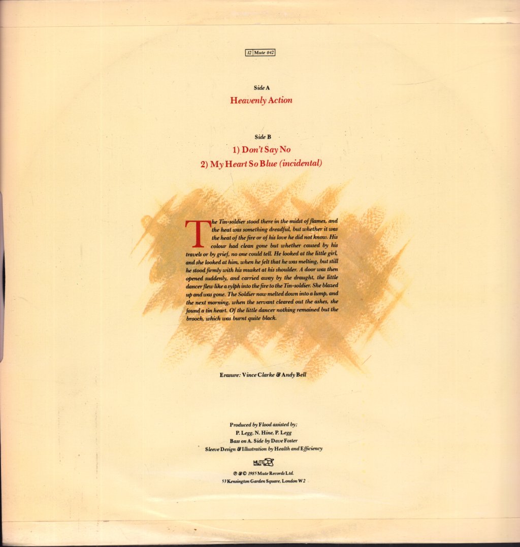 Erasure - Heavenly Action - 12 Inch