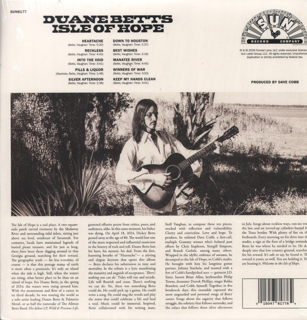 Duane Betts - Isle of Hope - Lp