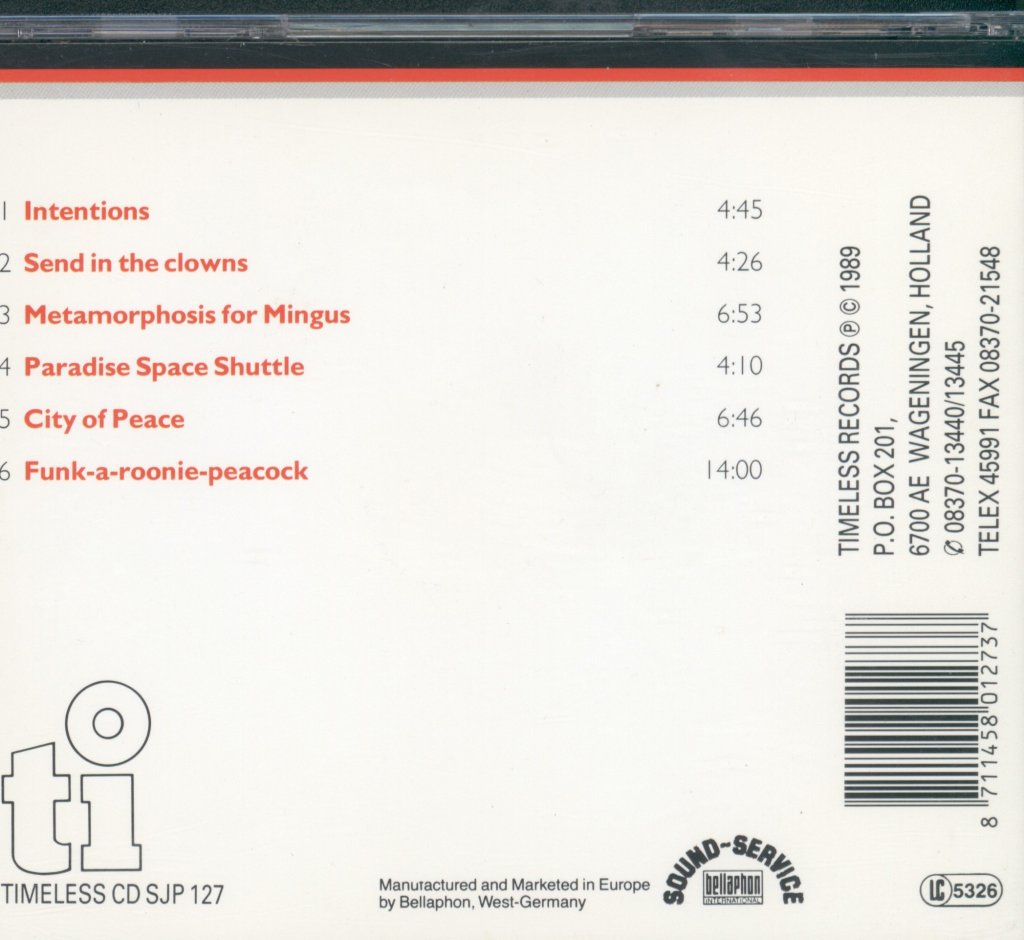 George Adams Quintet - Paradise Space Shuttle - Cd