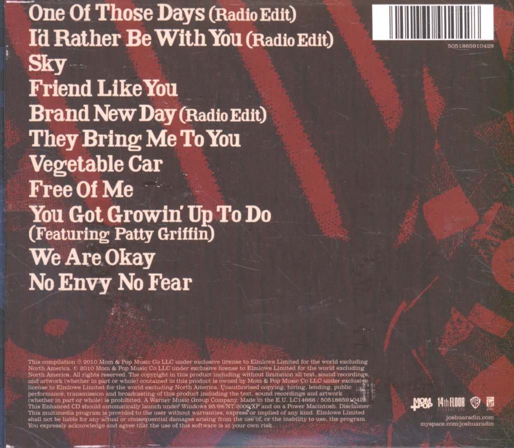 Joshua Radin - Simple Times - Cd