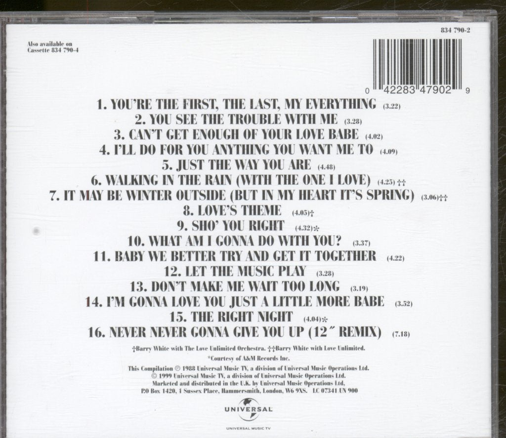 Barry White - Collection - Cd